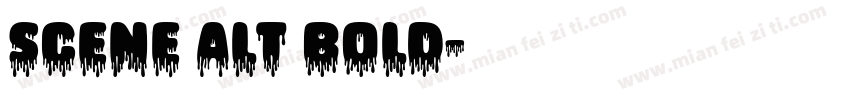 Scene Alt Bold字体转换